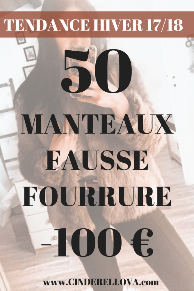 50 MANTEAUX FAUSSE FOURRURE MOINS 100E