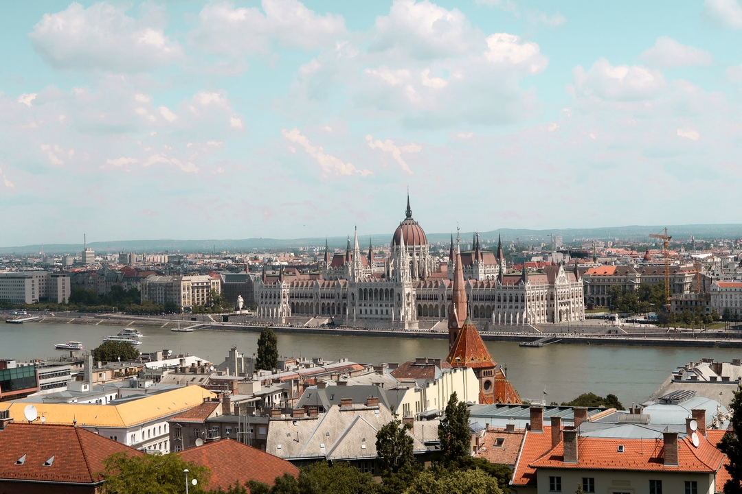 vue panoramique danube parlement budapest